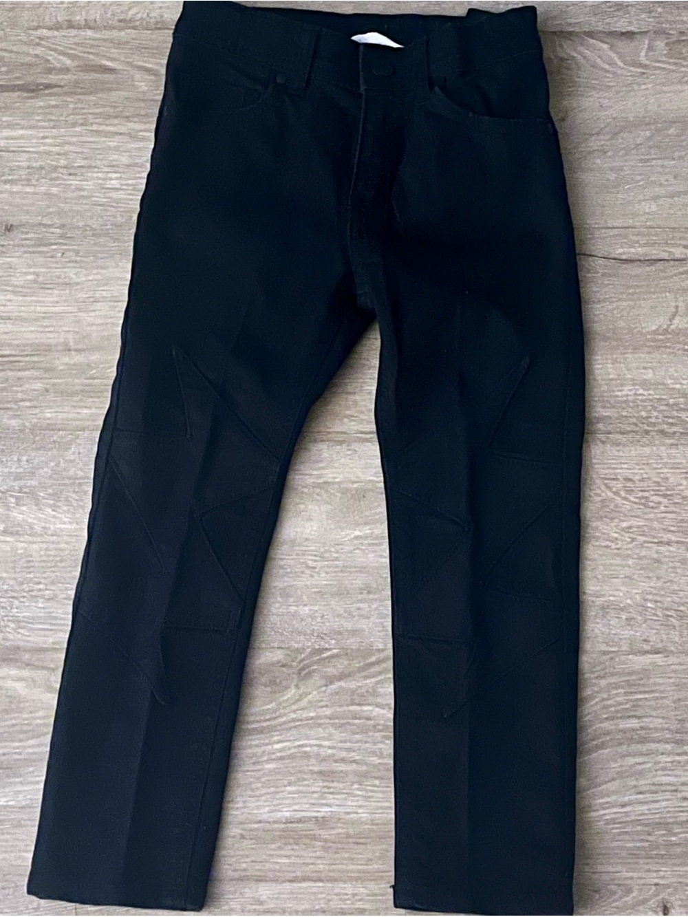 H&M Kids Black Star Stitch Patch Jeans Denim 4-5